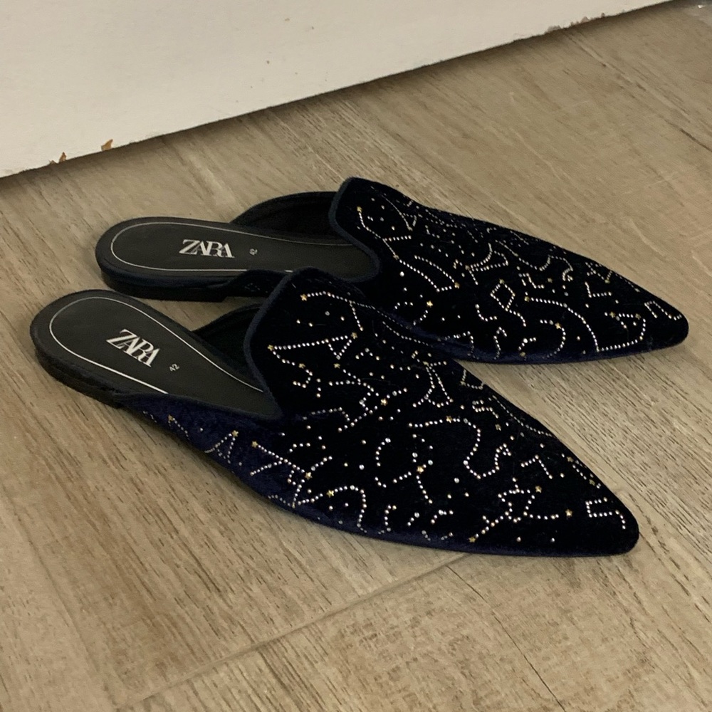 Velvet Mules Slippers